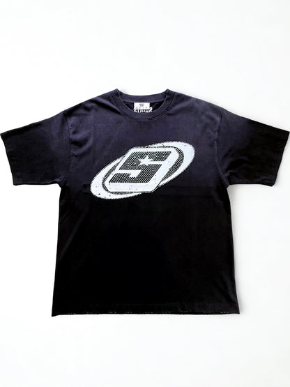 White Rhinestone Logo T